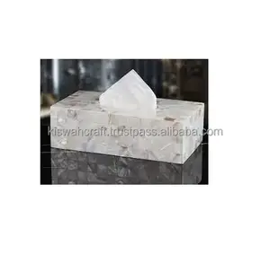 Caja de pañuelos rectangular de diseño americano, tamaño personalizado, clásica, ecológica, duradera, con incrustaciones de hueso, para uso en el hogar, oficina, hotel, restaurante. - Product Image 6