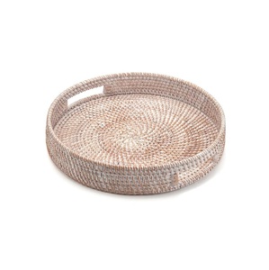 Decorative Style Rattan Serving Tray For Living Room Centerpieces Party Platters And Modern Rustic Home Decor Accents - Product Image 6