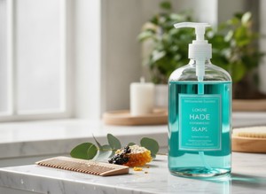 Jabón Líquido para Manos Loktae Buryatia Coniferous Forest Sky Blue 200ml - Lujo Refinado para Mujeres Adultas, Todo Tipo de Piel, RU, 3 Años - Product Image 6