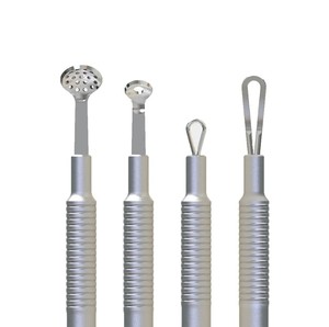 ชุดดันหนังกำพร้าที่ดันหนังกำพร้าที่ดันเล็บ4ชิ้นอุปกรณ์ดันหนังกำพร้าทำจากสเตนเลสสตีลคุณภาพสูงสำหรับดูแลเล็บ - Product Image 4