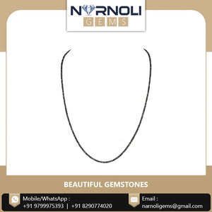 Collar de mujer más vendido, diseño con cuentas de diamantes negros, disponible en tamaño personalizado, joyería de moda exquisita de alta gama. - Product Image 2
