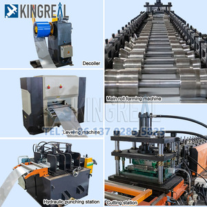 वास्तविक स्वचालित दीवार क्लैडिंग पैनल बनाने मशीन नालीदार छत शीट रोल टाइल रोल बनाने मशीन दीवार पैनल मशीन - Product Image 3