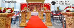 แบบดั้งเดิม vivaha mandapa สำหรับอินเดียตอนใต้ออกแบบได้เองสไตล์อินเดียอินเดียแกรนด์งานแต่งงาน mandap srilankan พิธีแต่งงาน - Product Image 2