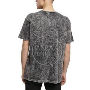 Chemise en coton à manches longues délavée à l'acide vintage pour hommes personnalisable marquage à chaud 100% tissu tricoté tenue décontracté - Product Image 2