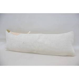 Almohada de lana Beige 12x36 pulgadas cojín de estilo Kantha de lujo tejido bordado Toile hojas Vintage para fines decorativos para el hogar - Product Image 4