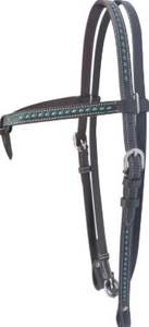 Cabezada de cuero negro de alta calidad premium hecha a mano por fabricante exportador al mejor precio con nudo Futurity - Product Image 2