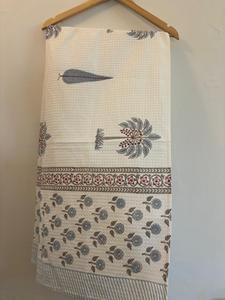 Jaipur 100% gaufré coton Golf main serviettes de bain bloc imprimé 500 GSM séchage rapide 1 serviette de bain 2 essuie-mains ensemble 3 compressé - Product Image 2