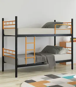 Yatak odası mobilyası toptan özelleştirilmiş metal karyola iskeleti yetişkin yüksek yatak okul ev otel Hostel kullanımı için metal ranzalar yetişkin
