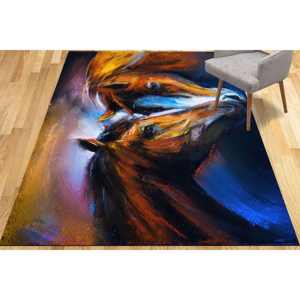 Horse Design Printed <b>Rug</b>: Personalized, Soft, 3D, Non-Slip Nursery <b>Rug</b>,<b>Chenille</b> <b>Rug</b> - Product Image 4