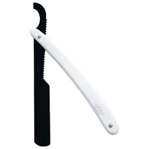 Maquinilla de Afeitar Manual Plegable Profesional Blanca y Negra para Hombre, Maquinilla de Afeitar Turca, Productos de Barbería - Product Image 1