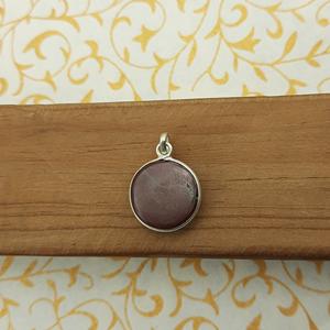 Colgante de piedras preciosas de Plata de Ley 925 de Hessonite, cabujón redondo, joyería de piedra Natural, diseño elegante hecho a mano, joyería para niños - Product Image 4