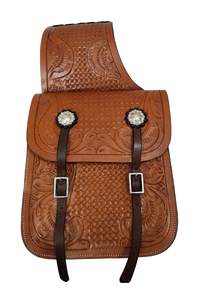 Sacs de selle de saut équestre en cuir véritable de haute qualité usinés à la main vêtements d'équitation occidentale pour chevaux - Product Image 3