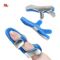 Attelle de protection pour doigts en alliage d'aluminium pour la rééducation et la correction des fractures des doigts.