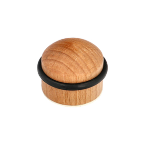 Fermaporta in legno adesivo/a vite, rotondo, rovere chiaro - Product Image 1