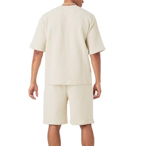 Wholesale High Quality Summer Plus Size Breathable 2 Piece Short <b>Set</b> for Men Custom Gym Sport Wear Tracksuits Jogging - Product Image 3