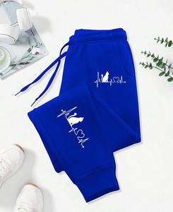 Premium décontracté 3D imprimé femmes pantalon personnalisé respirant à séchage rapide pantalons de survêtement 100% coton biologique nouveau pantalon pour femmes - Product Image 3