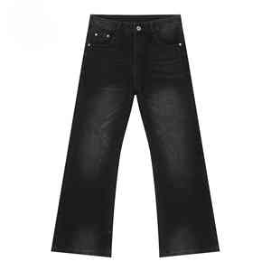 Pantalones lavados de fabricante unisex, pantalones vaqueros de talla grande High Street, pantalones vaqueros rectos de cintura media para hombre - Product Image 6