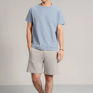 เสื้อยืดคอกลมทรงโอเวอร์ไซส์ผ้าคอตตอน 100% หนัก 240 กรัม ทรงบ็อกซี่ฟิต ไม่หด ไม่ยับ สไตล์ฮิปฮอป สำหรับผู้ชาย - Product Image 1