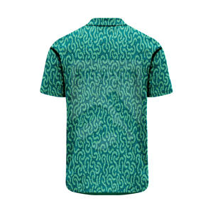Camiseta de polo de golf para hombre, venta al por mayor, nuevo diseño, secado rápido, ajustada, 92% poliéster, 8% Spandex, patrón sólido, impresión por sublimación - Product Image 2