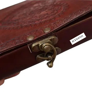 Vintage Leather <b>Journal</b> Bound With Lock for Men Women Lined Paper Handmade Notebook Writing in Diary - Product Image 4