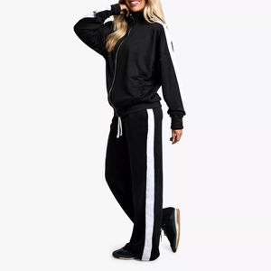 Pantalones de chándal informales de alta calidad para mujer, ropa de calle con Bolsillos y logotipo personalizado, pantalones de chándal para mujer de diseño liso para exteriores - Product Image 1