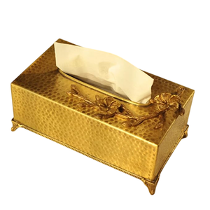 Caja de pañuelos moderna de metal con acabado en cobre, personalizable, ecológica y de la más alta calidad, organizador decorativo para el hogar, caja de almacenamiento para fiestas. - Product Image 3