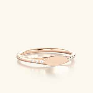 14k Yellow Gold Diamond <b>Ring</b> Wedding Round Smooth <b>Thin</b> Band <b>Ring</b> For Engagement Gift For Her With EF-VS+VVS Quality ODM OEM - Product Image 1