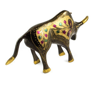 Statue de taureau en laiton multi-formes sur mesure, décoration en laiton de haute qualité, pièce de décoration en laiton - Product Image 4