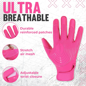 ถุงมือรับบอลอเมริกันฟุตบอล Pro Grip คุณภาพสูง ฝ่ามือเหนียวแน่น สีและโลโก้ปรับแต่งได้ น้ำหนักเบา - Product Image 3