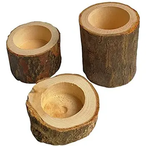 High Quality Solid Wood Base Candle Holder for Home Hotel Restaurant Table Top Candle Holders for Pillar Candles Premium Quality - Product Image 3