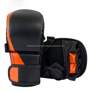 Guantes de cuero para disparar Guantes de cuero PU de entrenamiento Etiqueta privada Precios bajos para artes marciales - Product Image 2