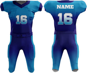 Uniforme de fútbol americano de alta calidad a la moda para hombres y ropa deportiva sublimada transpirable Uniforme de fútbol de talla grande - Product Image 1