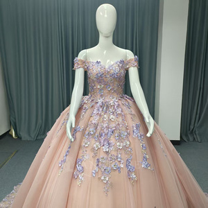 ANY199 ชุดราตรีงานเลี้ยงแบบมีดอกไม้ประดับหวานๆ สไตล์โมเดิร์น - Product Image 4