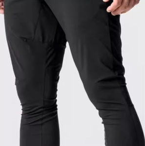 Pantalons de survêtement en toile décontractés pour hommes, vente chaude, coupe ajustée tendance, taille élastique, confortable, taille mi-haute, poids lourd, 100% coton, OEM - Product Image 6