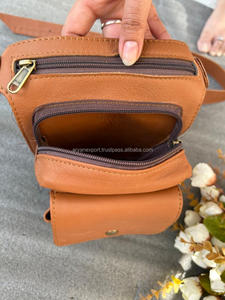 Cinturones de bolsillo de cuero con estilo, riñonera de cuero genuino, cinturón de viaje hecho a mano, colección elegante Unisex, cinturones de bolsillo a la cadera - Product Image 4