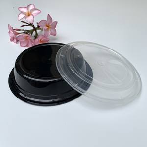 Boîte à aliments vaisselle en plastique récipient alimentaire micro-ondes 650ml ustensiles de cuisine ronds couvercle rond sûr pour récipient de stockage des aliments - Product Image 2