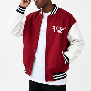 High Demand best Quality Varsity <b>Jacket</b> <b>Men</b> Chenille Embroidery Leather Sleeves Custom Baseball Letterman Baggy Winter <b>Jacket</b> - Product Image 1