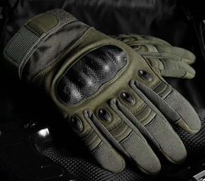 Guantes tácticos de Paintball con pantalla táctil para hombre, guantes tácticos para motocicleta, color verde con dedo completo - Product Image 3