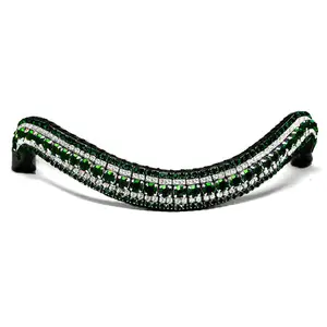 Horse Brow band Emerald & Crystal High Quality Factory sheep print Competitive price Horse Brow Band