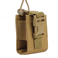 Étui radio tactique Molle pour ceinture de service, pochette pour interphone de chasse, étanche, doublure en nylon souple, fermeture éclair, utilisation extérieure