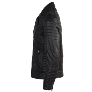 Diseño OEM de alta calidad de los hombres de moda chaquetas de cuero chaqueta de cuero original de moda chaqueta de cuero de tamaño personalizado para los hombres - Product Image 4