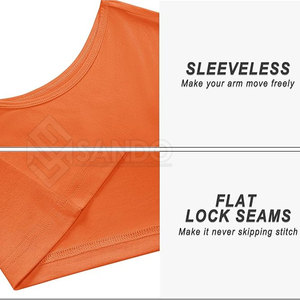 2025 verano sin mangas hombres gimnasio Fitness Sudadera con capucha 100% algodón patrón sólido fábrica al por mayor - Product Image 4