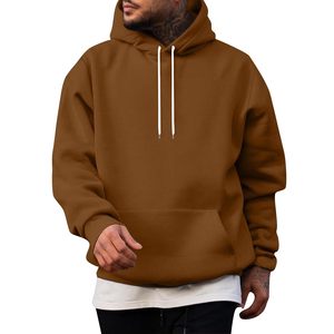 OEM nueva llegada al por mayor pulóver hombres Sudadera con capucha algodón cómodo logotipo personalizado Casual peso pesado Sudadera con capucha de los hombres - Product Image 4