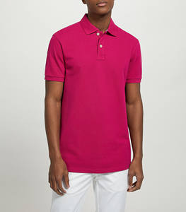 Haute qualité 100% coton hommes Style de Golf pour polos respirant toile solide motif en gros Logo bouton fermeture Plus Siz - Product Image 1