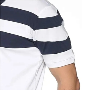 Polos para hombre Algodón de alta calidad Logotipo personalizable Nueva moda Manga corta Casual Streetwear Sólido Tallas grandes Bajo MOQ - Product Image 5