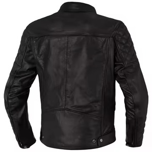 2025 qualité supérieure Style bouffant personnaliser veste en cuir col montant hommes veste en cuir Bomber Style veste en cuir - Product Image 6