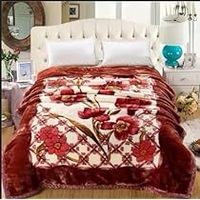 Couverture d'hiver lourde en double couche douce de style arabe, taille king, luxe, 2 plis, épaisse, couverture en raschel de vison coréen