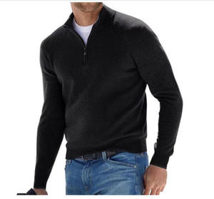Nouvelle chemise homme 2025 en toile 100 % coton, brodée, pour le golf, sport, avec fermeture éclair, col formel, séchage rapide, logo personnalisé, qualité supérieure - Product Image 4