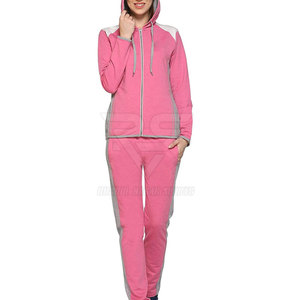 Ropa Deportiva de Punto de Algodón 100% de Alta Calidad para Mujer, con Capucha, Diseño Sólido, Chándal Informal, Ropa Deportiva de Invierno - Product Image 6