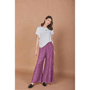Ropa NAPAT, pantalones cómodos de pierna ancha para mujer, pantalones de cintura elástica fluidos, todos los días con estilo para pantalones holgados, listos para enviar a la - Product Image 2